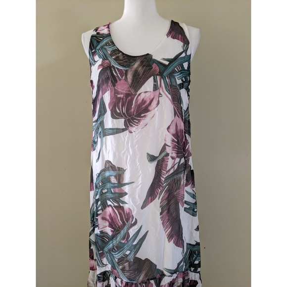 Floral silk dress - Picture 2 of 8